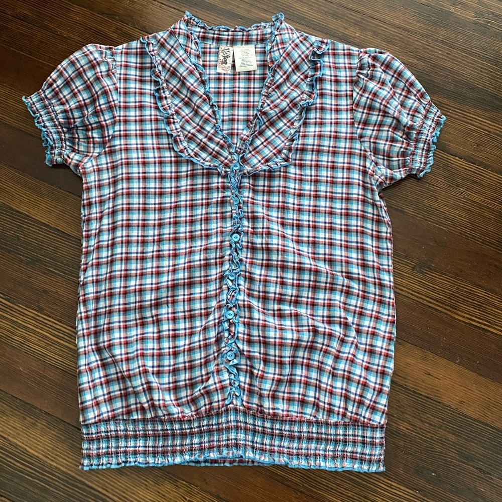 L8ter Plaid Top